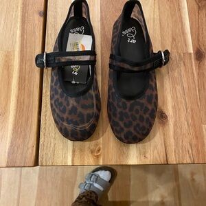 art class Leopard Print Mary Jane Shoes in Brown and Black